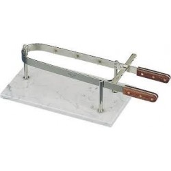 Ham slicing stand, stainless steel, marble tray