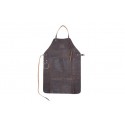 Apron leather brown