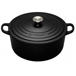 Cast iron round casserole Le Creuset, 24cm, Black
