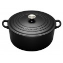 Cast iron round casserole Le Creuset, 26cm, Black