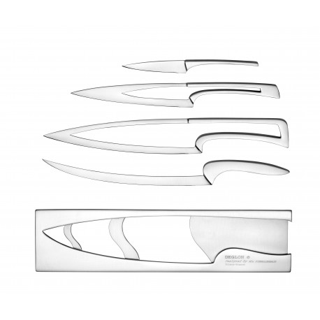 4 kitchen knives Meeting stainless steel